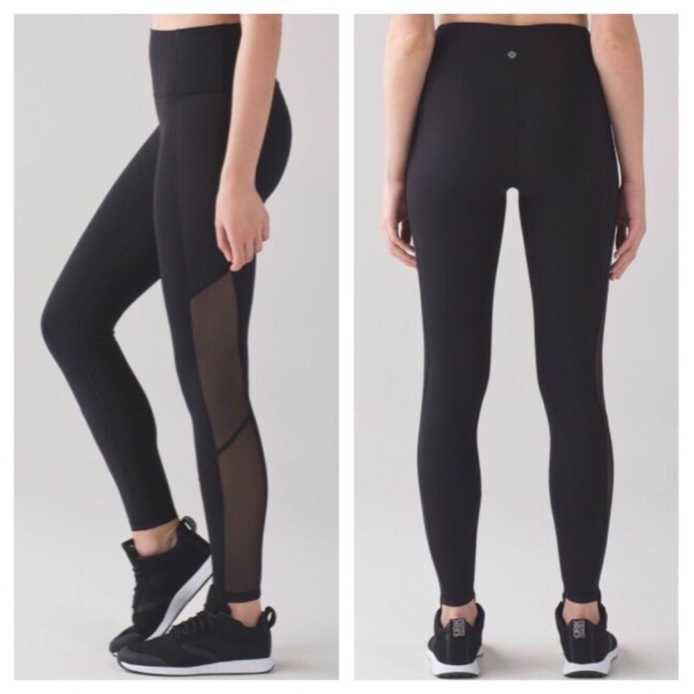 Lululemon black body con tight leggings